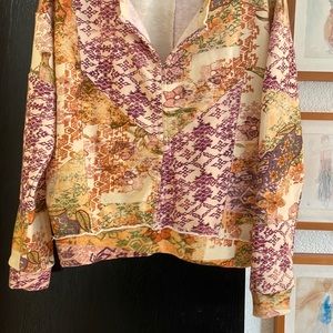 Anthropologie Patchwork Sweatshirt XS.   NWOT